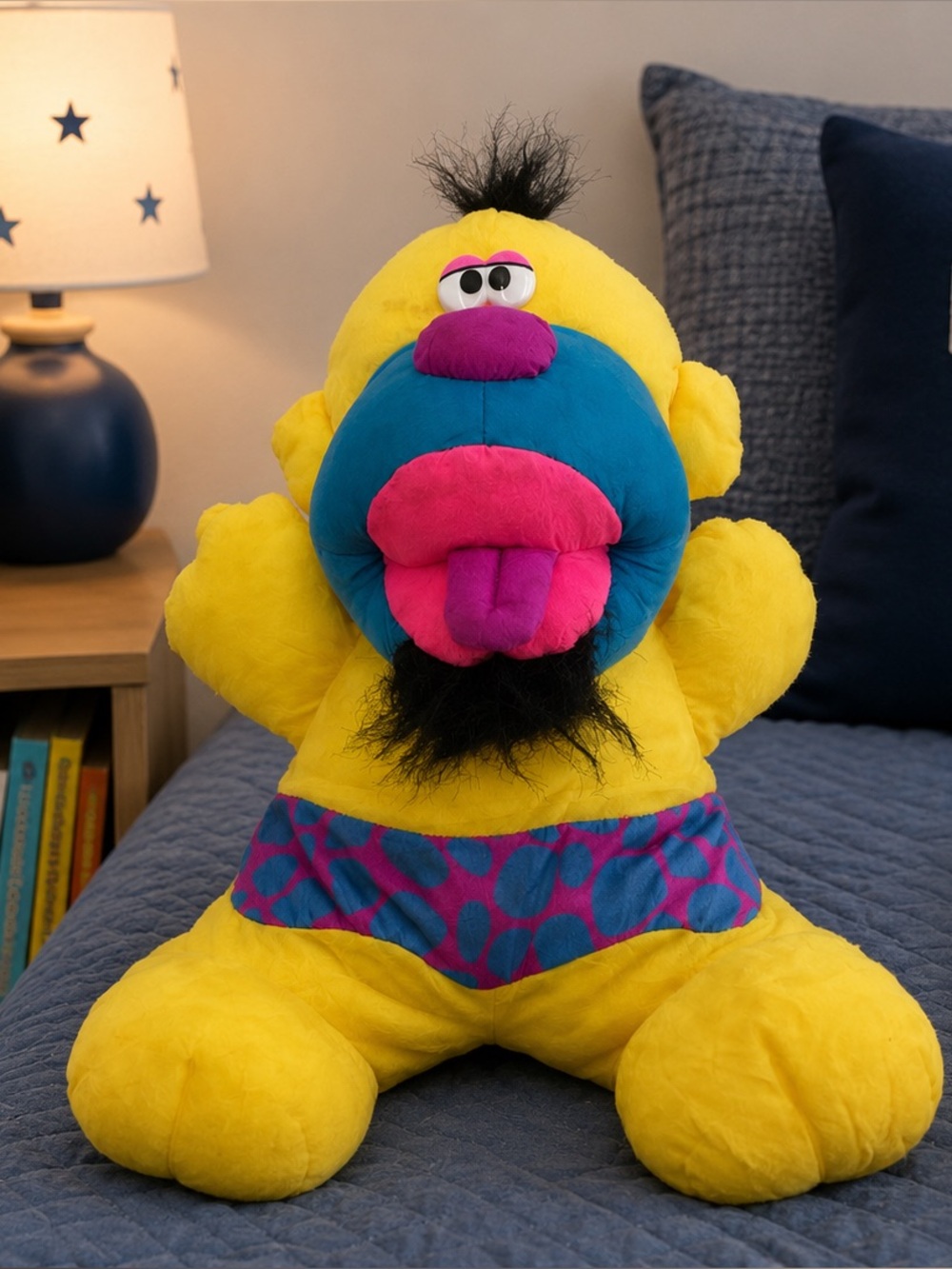 Fisher-Price Yellow and Magenta Plush Toy